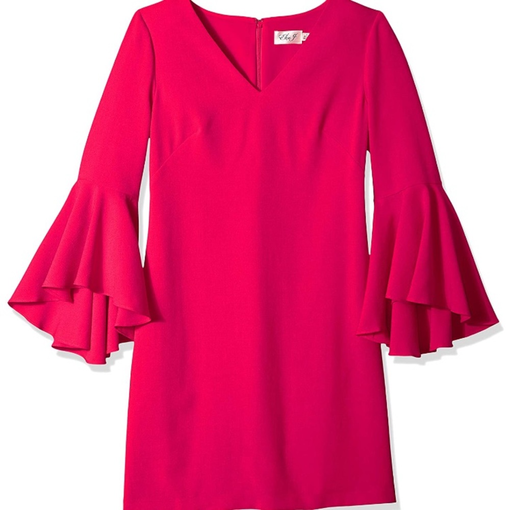 Eliza J Pink Bell Sleeve Dress